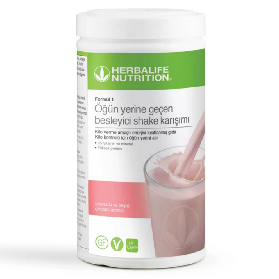 Öğün Yerine Geçen Besleyici Shake Karışımı-Ahududu ve Beyaz Çikolata Aromalı 500 gram