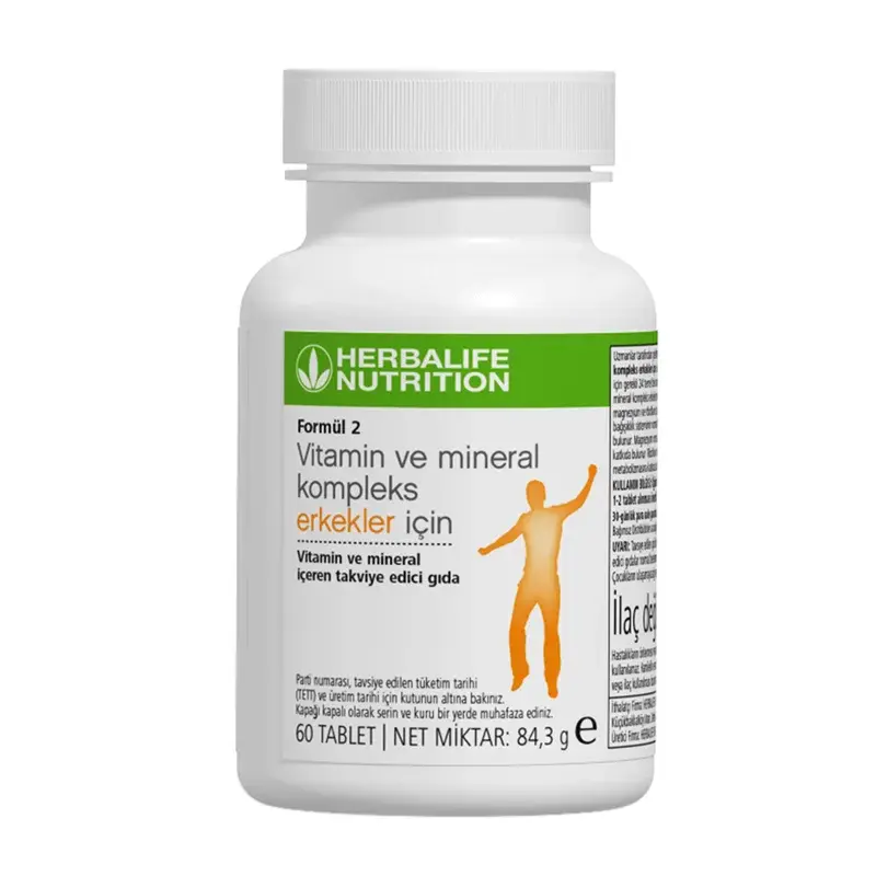 Herbalife Formül 2 Vitamin ve Mineral Kompleks Erkekler İçin 60 tablet