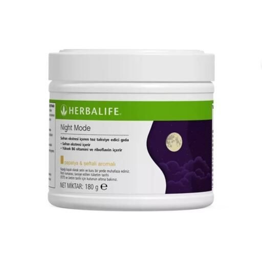 Herbalife Night Mode Safran Ekstresi İçeren İçecek Tozu-Papatya ve Şeftali Aromalı 180 gram