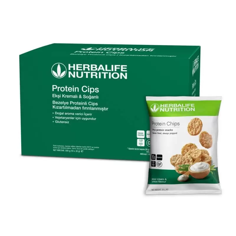 Herbalife Protein Cips-Ekşi Krema ve Soğan Aromalı 10 paket