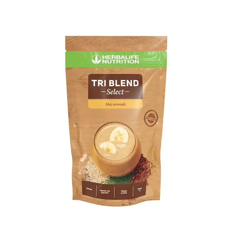 Herbalife Tri Blend Select Yüksek Proteinli İçecek Tozu-Muz Aromalı 600 gram