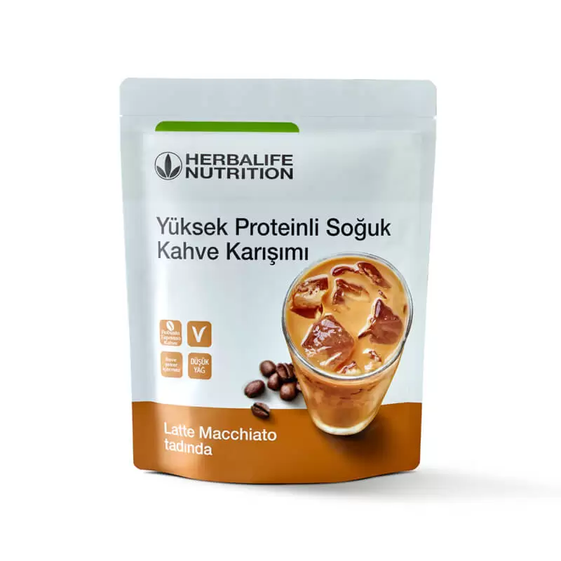 Herbalife Yüksek Proteinli Soğuk Kahve Karışımı-Latte Macchiato Aromalı 308 gram