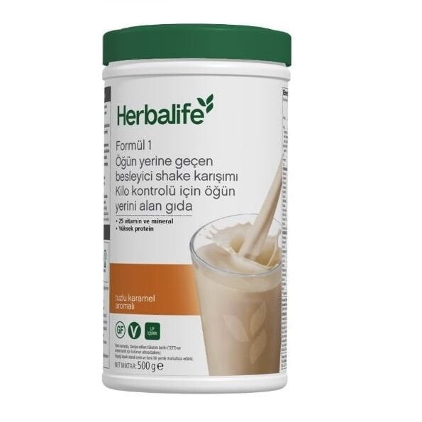 Herbalife Formül 1 Öğün Yerine Geçen Besleyici Shake Karışımı-Tuzlu Karamel Aromalı 500 gram
